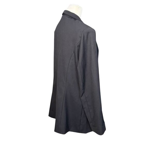 Misook Structured Blazer Women Small Black Collared Office Capsule Classic Clean - Picture 7 of 11